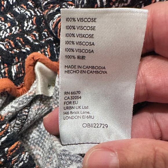 By Anthropologie Women's Abstract Print Pullon High Waist Joggers, M - Picture 8 of 11